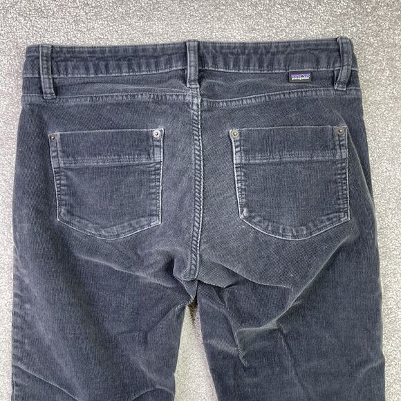 Patagonia Pants Women’s 30 Gray Skinny Fitted Corduroy Low Rise Outdoor - Picture 4 of 14